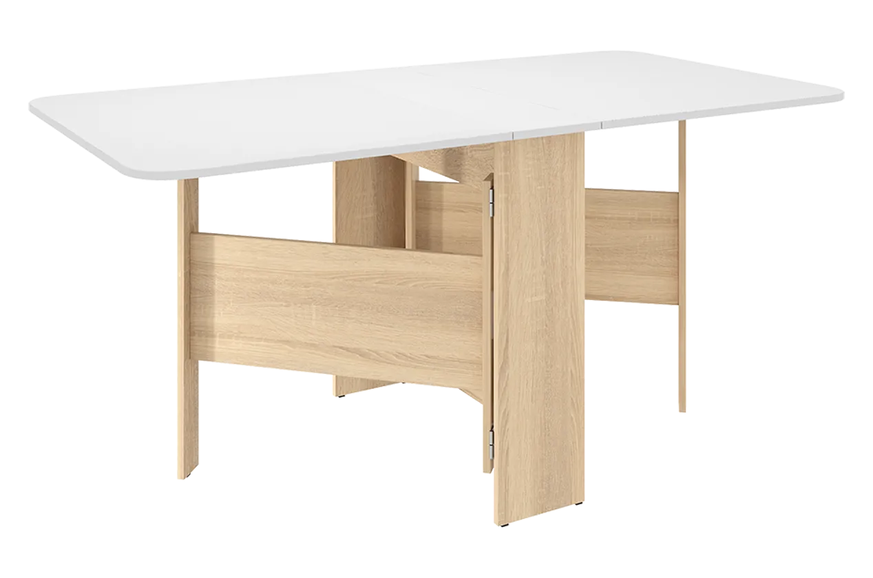 Стол-книжка раскладной Мечта 2 (дуб сонома/белый) в Тобольске - tobolsk.mebel-tymen.ru | фото