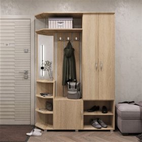 Прихожая Домино дуб сонома в Тобольске - tobolsk.mebel-tymen.ru | фото