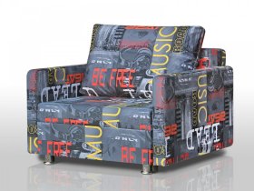 Кресло-кровать Реал 80 с подлокотниками мьюзик в Тобольске - tobolsk.mebel-tymen.ru | фото