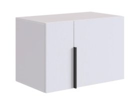 Антресоль двухдверная L600 Баско белое дерево в Тобольске - tobolsk.mebel-tymen.ru | фото