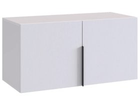 Антресоль двухдверная L800 Баско белое дерево в Тобольске - tobolsk.mebel-tymen.ru | фото