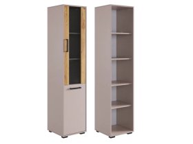 Стеллаж Лайт-2 кашемир/дуб крафт золотой в Тобольске - tobolsk.mebel-tymen.ru | фото