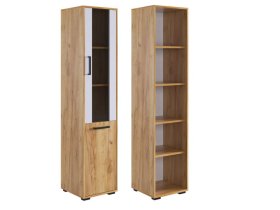 Стеллаж Лайт-2 дуб крафт золотой/белый в Тобольске - tobolsk.mebel-tymen.ru | фото