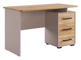 Стол компьютерный 1200 Лайт-2 кашемир/дуб крафт золотой в Тобольске - tobolsk.mebel-tymen.ru | фото