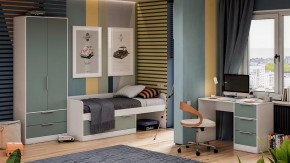 Детская «Марли» Белый, Серо-голубой в Тобольске - tobolsk.mebel-tymen.ru | фото