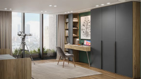 Детская «Порто» Яблоня Беллуно, Графит софт в Тобольске - tobolsk.mebel-tymen.ru | фото