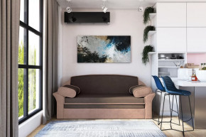 Диван-кровать "Рик-1400" каппучино/пудра в Тобольске - tobolsk.mebel-tymen.ru | фото