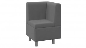 Диван угловой «Каир» Исп.2 Велюр Camaro 18 (серый) в Тобольске - tobolsk.mebel-tymen.ru | фото