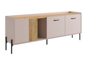 Тумба 2 Доминика кашемир/дуб крафт золотой в Тобольске - tobolsk.mebel-tymen.ru | фото