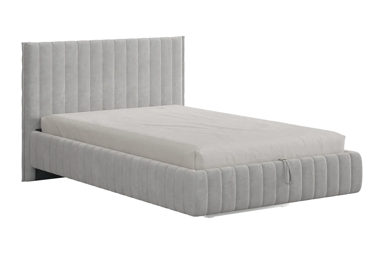 Кровать с подъемным механизмом Твикс 120х200 см галька (велюр) в Тобольске - tobolsk.mebel-tymen.ru | фото