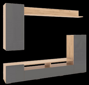 Гостиная Альфа Дуб Золото / Графит Софт в Тобольске - tobolsk.mebel-tymen.ru | фото