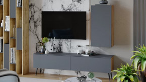 Гостиная «Порто» №3 Яблоня Беллуно, Графит софт в Тобольске - tobolsk.mebel-tymen.ru | фото