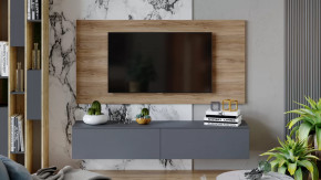 Гостиная «Порто» №7 Яблоня Беллуно, Графит софт в Тобольске - tobolsk.mebel-tymen.ru | фото