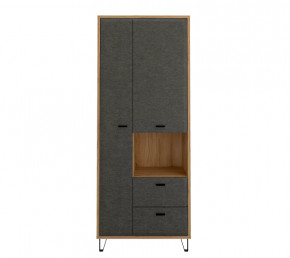 GRACE шкаф REG2D2S (Дуб наварра/Графит) в Тобольске - tobolsk.mebel-tymen.ru | фото