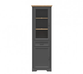 JASMIN шкаф REG1W1D1S (Графит/ Дуб артизан) в Тобольске - tobolsk.mebel-tymen.ru | фото