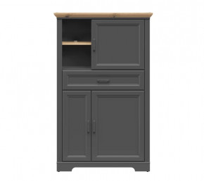 JASMIN шкаф REG3D1S (Графит/ Дуб артизан) в Тобольске - tobolsk.mebel-tymen.ru | фото