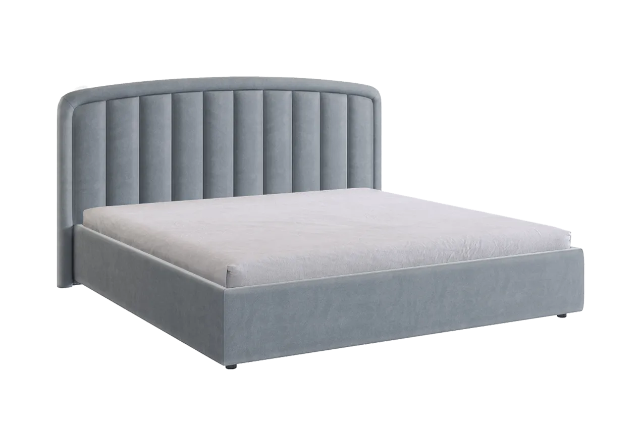 Кровать с подъемным механизмом Сиена 2 180х200 см оникс (велюр) в Тобольске - tobolsk.mebel-tymen.ru | фото