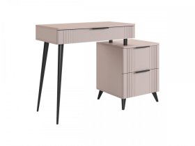 Туалетный столик (без зеркала) Катрин кашемир/фрапучино матовый в Тобольске - tobolsk.mebel-tymen.ru | фото