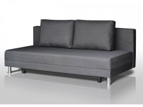 Диван Комфорт Лайт без подлокотников 2 подушки графит в Тобольске - tobolsk.mebel-tymen.ru | фото