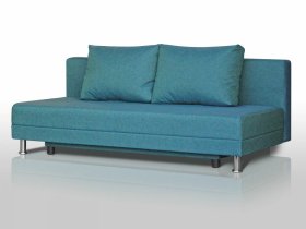 Диван Комфорт Лайт без подлокотников 2 подушки азур в Тобольске - tobolsk.mebel-tymen.ru | фото
