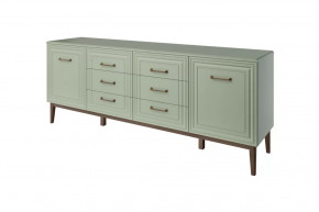 Комод 6 ящиков 2 двери Гориция Зелёный самшит в Тобольске - tobolsk.mebel-tymen.ru | фото