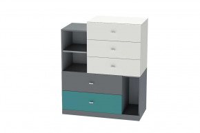 Комод Клео К-1, графит, миндаль, океан Диал в Тобольске - tobolsk.mebel-tymen.ru | фото