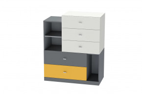 Комод Клео К-1, графит, миндаль, солнечный Диал в Тобольске - tobolsk.mebel-tymen.ru | фото