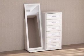 Комод Кэт-4, 6 ящиков с зеркалом Диал в Тобольске - tobolsk.mebel-tymen.ru | фото