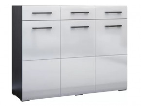 Комод Ненси Венге-Белый глянец в Тобольске - tobolsk.mebel-tymen.ru | фото