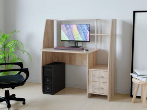 Компьютерный стол КЛ №6.2 Дуб баррик в Тобольске - tobolsk.mebel-tymen.ru | фото
