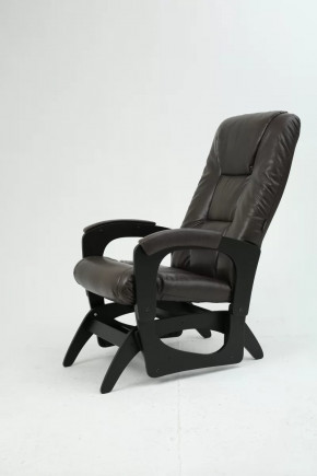 Кресло маятниковое Леон экокожа венге в Тобольске - tobolsk.mebel-tymen.ru | фото