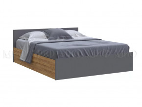 Кровать 1600 Басямиф, графит/дуб крафт в Тобольске - tobolsk.mebel-tymen.ru | фото