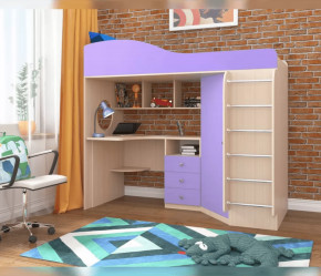 Кровать-чердак Кадет 1 с металлической лестницей Ярофф в Тобольске - tobolsk.mebel-tymen.ru | фото