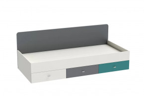 Кровать Клео арт. 010, 900*2000 мм, графит, миндаль, океан Диал в Тобольске - tobolsk.mebel-tymen.ru | фото