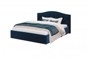 Кровать Стелла, 1600*2000 мм, велюр NEO 27, синий в Тобольске - tobolsk.mebel-tymen.ru | фото