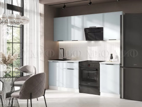 Кухня Николь 2,1м (Браш Деним Блю) в Тобольске - tobolsk.mebel-tymen.ru | фото