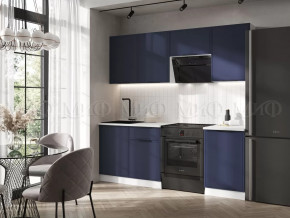 Кухня Николь 2,1м (Холст сапфировый) в Тобольске - tobolsk.mebel-tymen.ru | фото