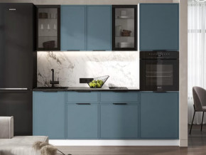 Кухня Николь 2,2м (Браш Блю) в Тобольске - tobolsk.mebel-tymen.ru | фото