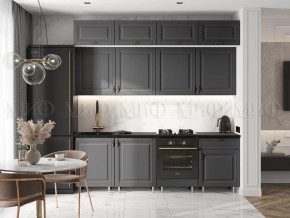 Кухня Престиж 2,4м (Графит софт) в Тобольске - tobolsk.mebel-tymen.ru | фото