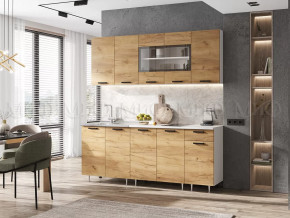 Кухня Рио NEW 1,8м Дуб Крафт ЛДСП в Тобольске - tobolsk.mebel-tymen.ru | фото