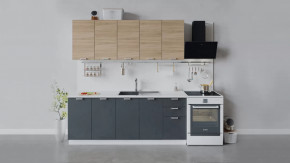 Кухонный гарнитур «Гранита» длиной 200 см в Тобольске - tobolsk.mebel-tymen.ru | фото