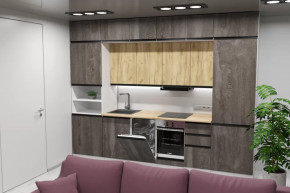 Кухонный гарнитур Сапфир 2 экстра 3000 мм в Тобольске - tobolsk.mebel-tymen.ru | фото