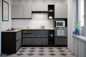 Кухонный гарнитур Симфония мега прайм 1500х2700 мм в Тобольске - tobolsk.mebel-tymen.ru | фото