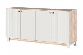 Ланзетти Тумба 4 двери Дуб Торонто/Жемчуг в Тобольске - tobolsk.mebel-tymen.ru | фото