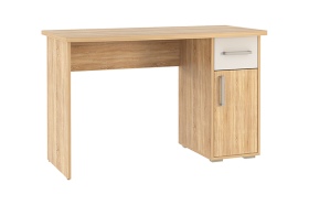 Стол компьютерный 1200 Лайт-1 дуб сонома/белый в Тобольске - tobolsk.mebel-tymen.ru | фото