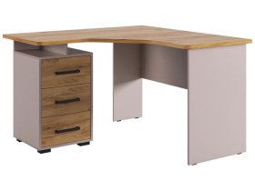 Стол компьютерный 1200 угловой Лайт-2 кашемир/дуб крафт золотой в Тобольске - tobolsk.mebel-tymen.ru | фото