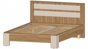 Ленора Кровать 1400 Дуб вотан/Кашемир в Тобольске - tobolsk.mebel-tymen.ru | фото