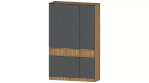 Ленора Шкаф 3х ств. Дуб вотан/Графит в Тобольске - tobolsk.mebel-tymen.ru | фото