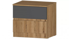 Ленора Тумба прикроватная Дуб вотан/Графит в Тобольске - tobolsk.mebel-tymen.ru | фото