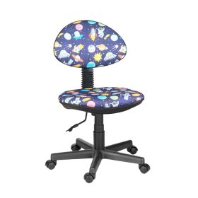 Кресло Логика  Т-59 (космос на синем) без подлокотников в Тобольске - tobolsk.mebel-tymen.ru | фото